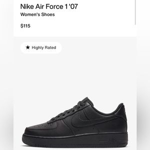 Black Air Force 1s